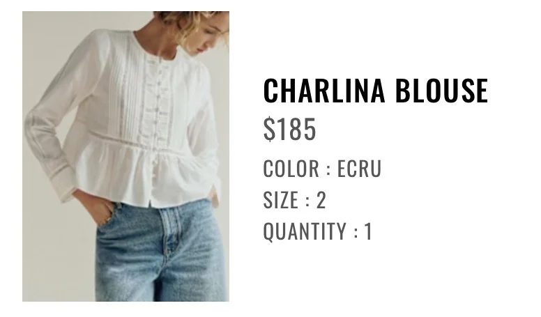 Image for Sézane Charlina Blouse 2