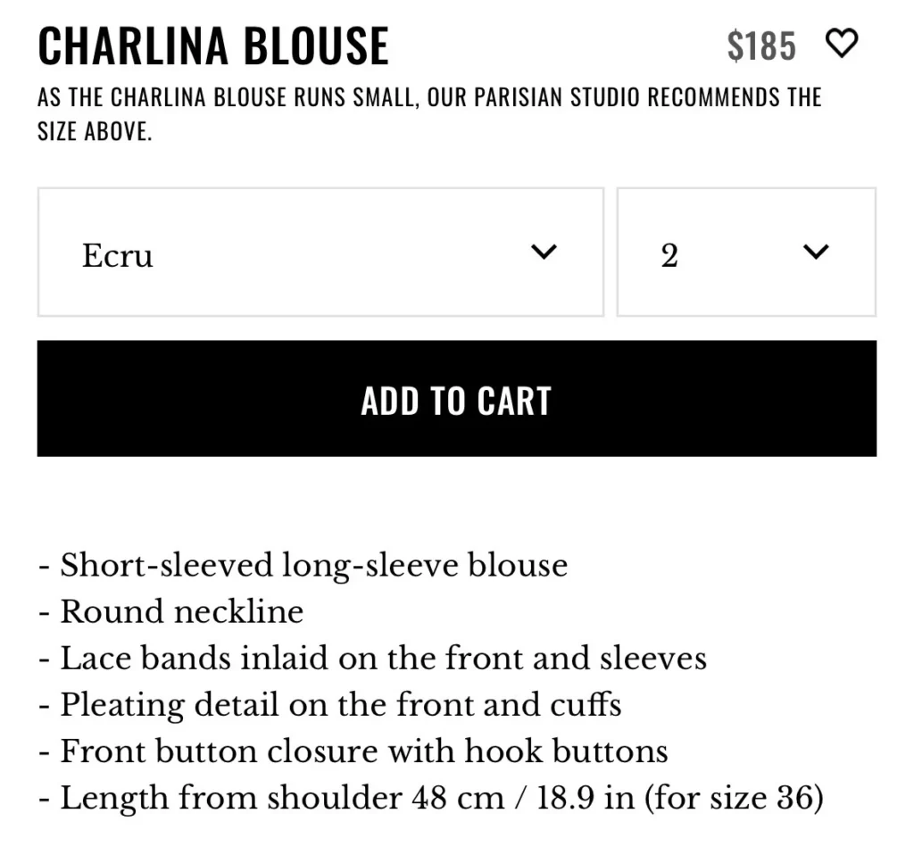 Image for Sézane Charlina Blouse 2