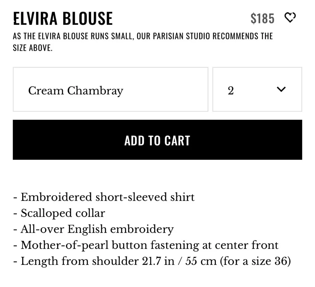 Image for Sézane Elvira Blouse 2