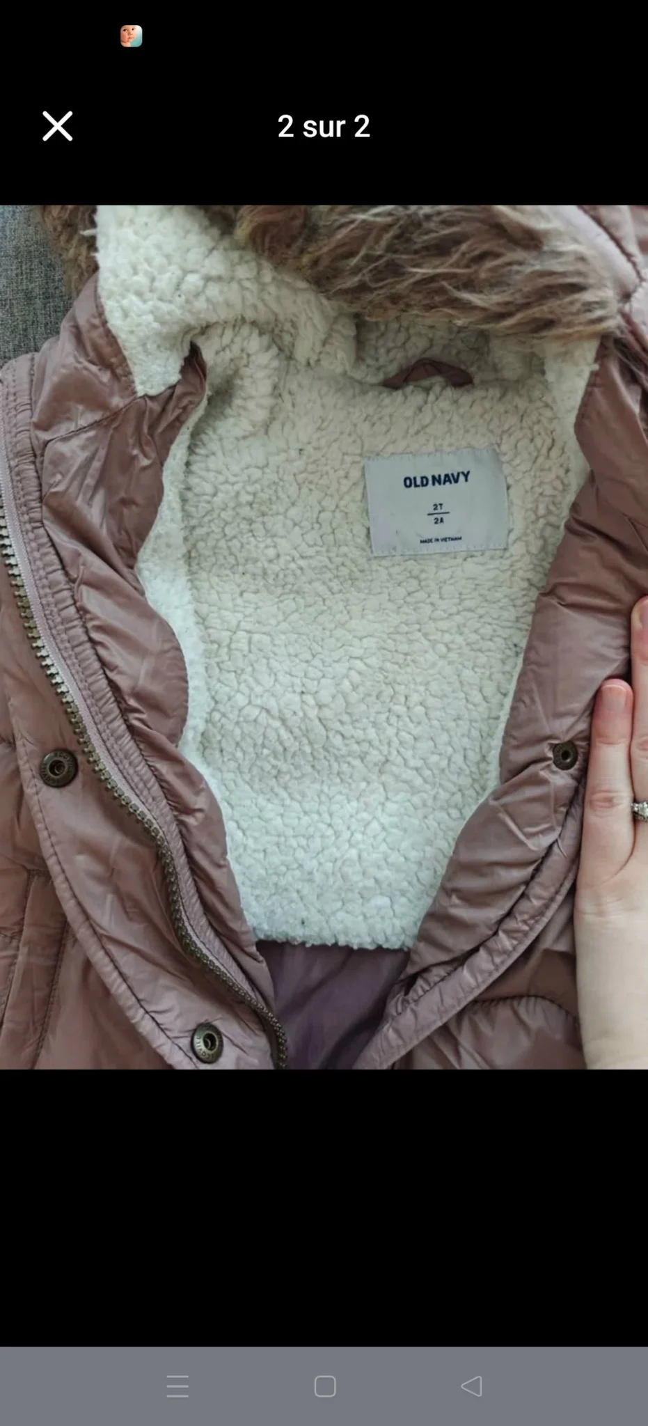 Image for Manteau hiver 2 ans fille