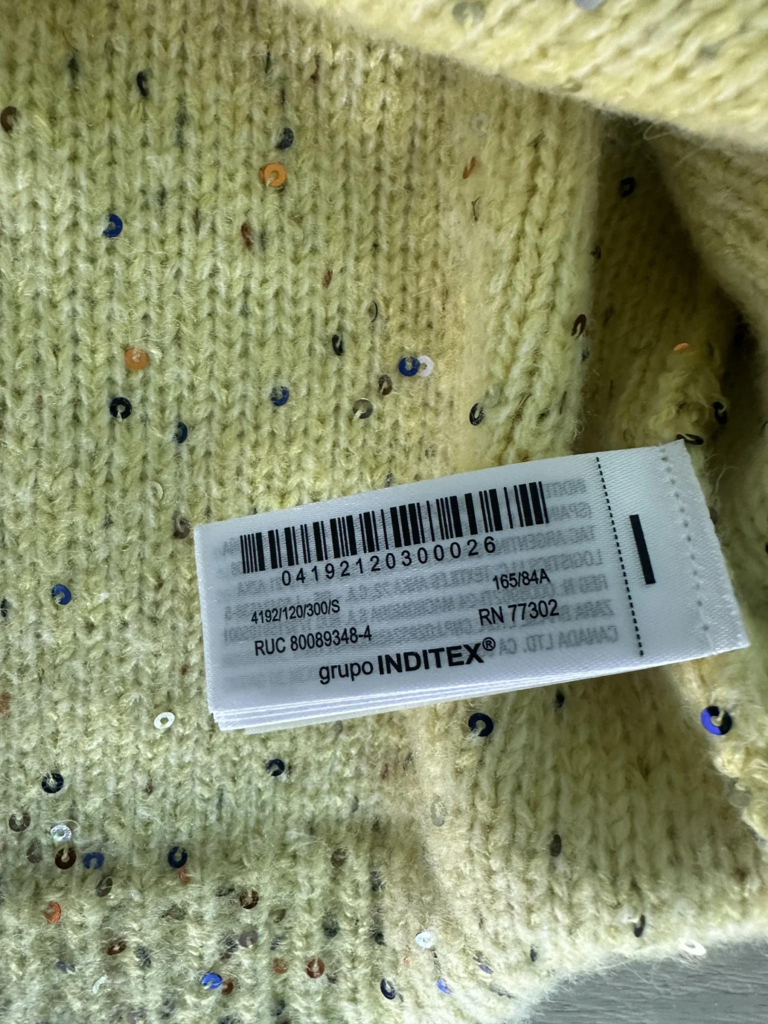 Image for Zara Sequin Knit S