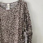 Thumbnail for Floral dress with ruffled sleeves