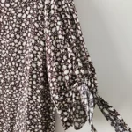 Thumbnail for Floral dress with ruffled sleeves