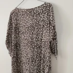 Thumbnail for Floral dress with ruffled sleeves