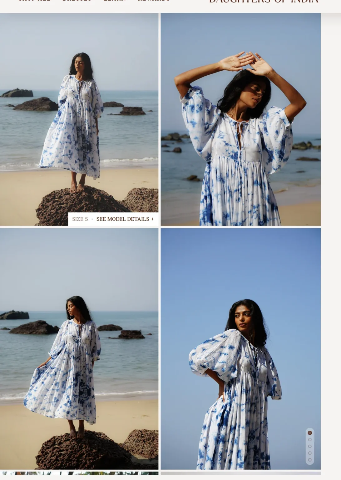 Image for Midi dress – Daughters of India – organic cotton