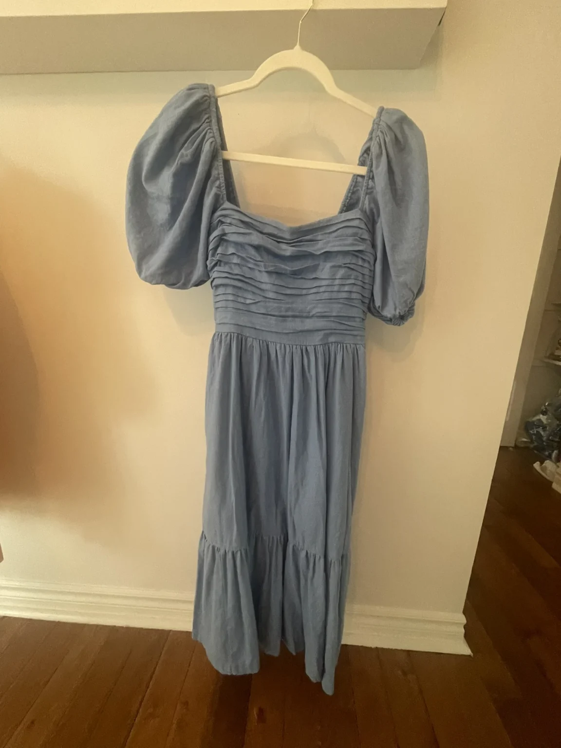 Image for Blue midi dress – Abercrombie