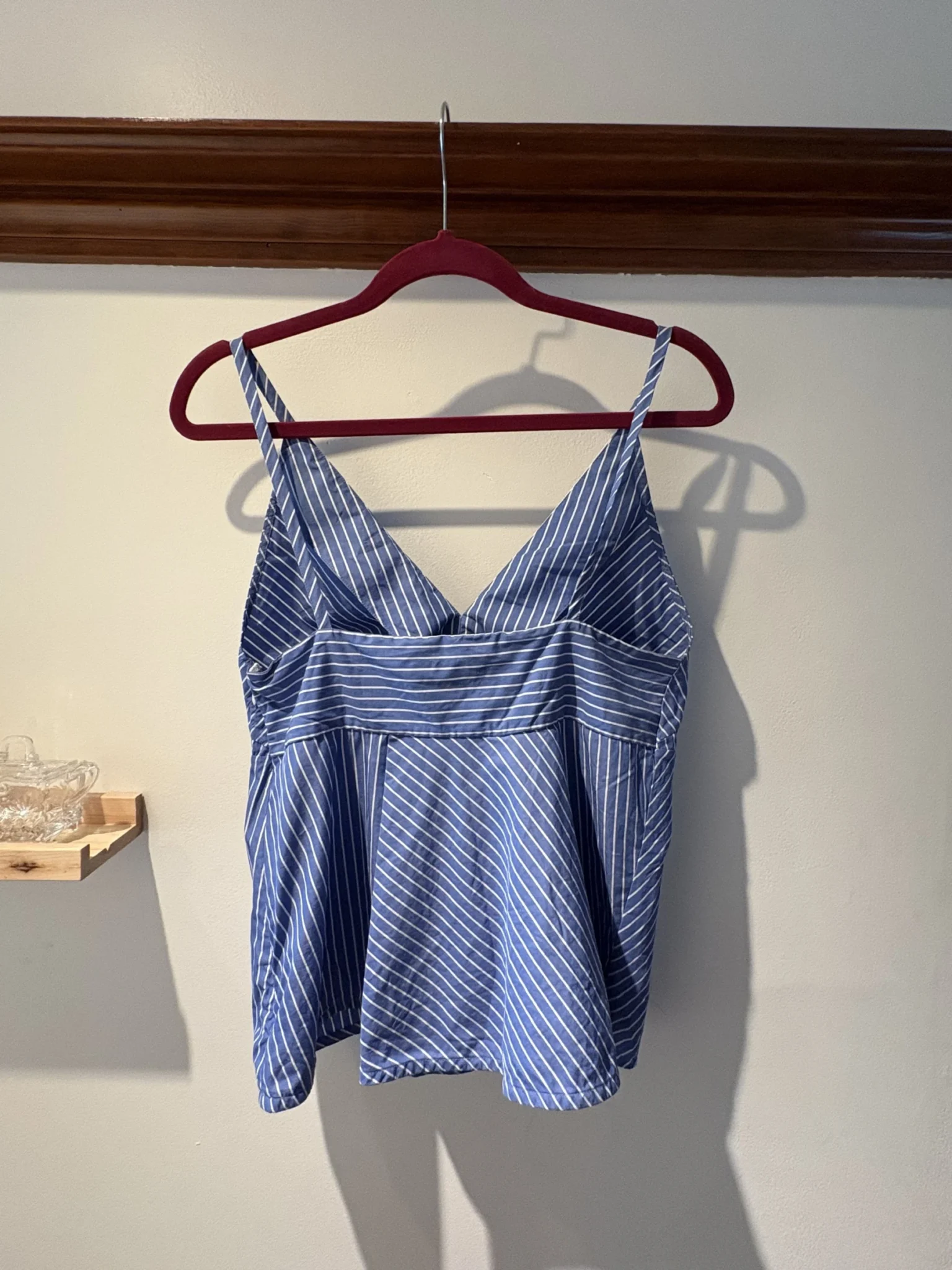 Image for COS – Blue and white striped camisole, 100% cotton – Size 8 (M)