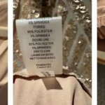 Thumbnail for Robe cocktail Vince Camuto à paillettes champagne – Taille 14