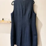 Thumbnail for Robe-veston sans manches Abercrombie & Fitch rayée marine – XL