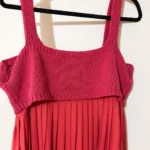 Thumbnail for Raspberry pink pleated maxi dress – Anthropologie