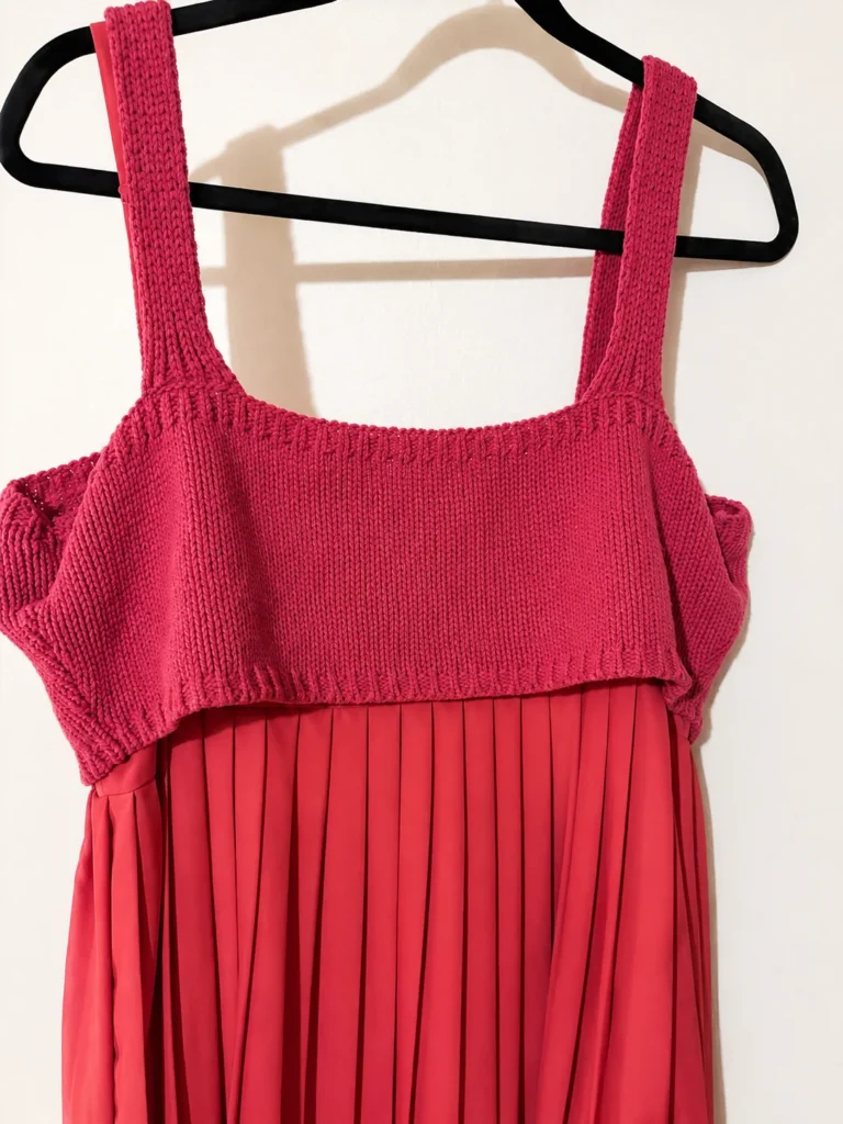 Image for Raspberry pink pleated maxi dress – Anthropologie