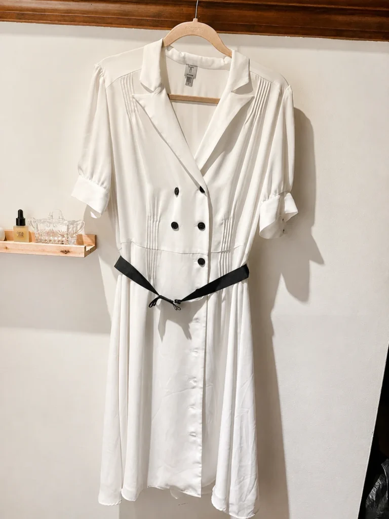 Featured image for Robe vintage Tristan blanche – Taille 12