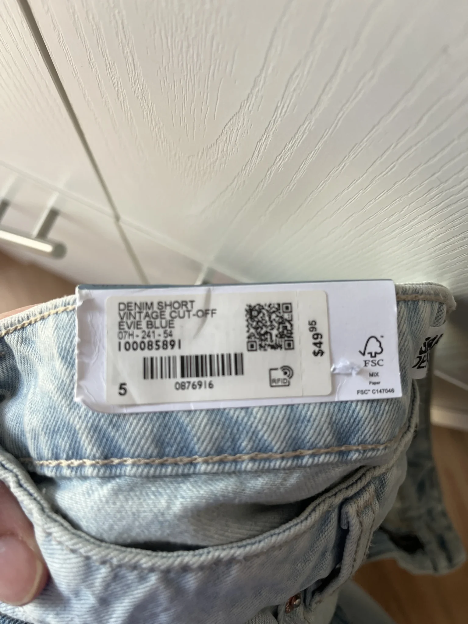 Image for Garage denim shorts, brand new with label
