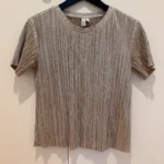 Featured thumbnail for Gold T-shirt by And Other Stories – Size 36 / US 6