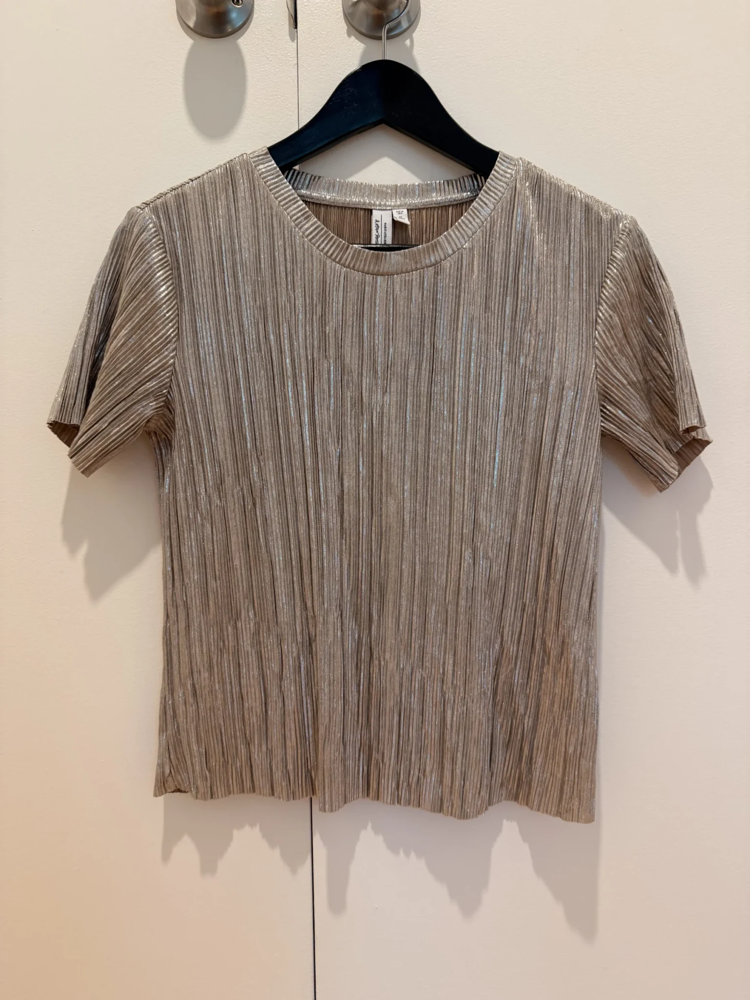 Featured image for Gold T-shirt by And Other Stories – Size 36 / US 6