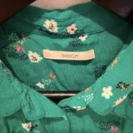 Thumbnail for Chemisier fleuri vert sessun - Taille S