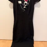 Featured thumbnail for Petite robe noire Barilà doublée soie - XS