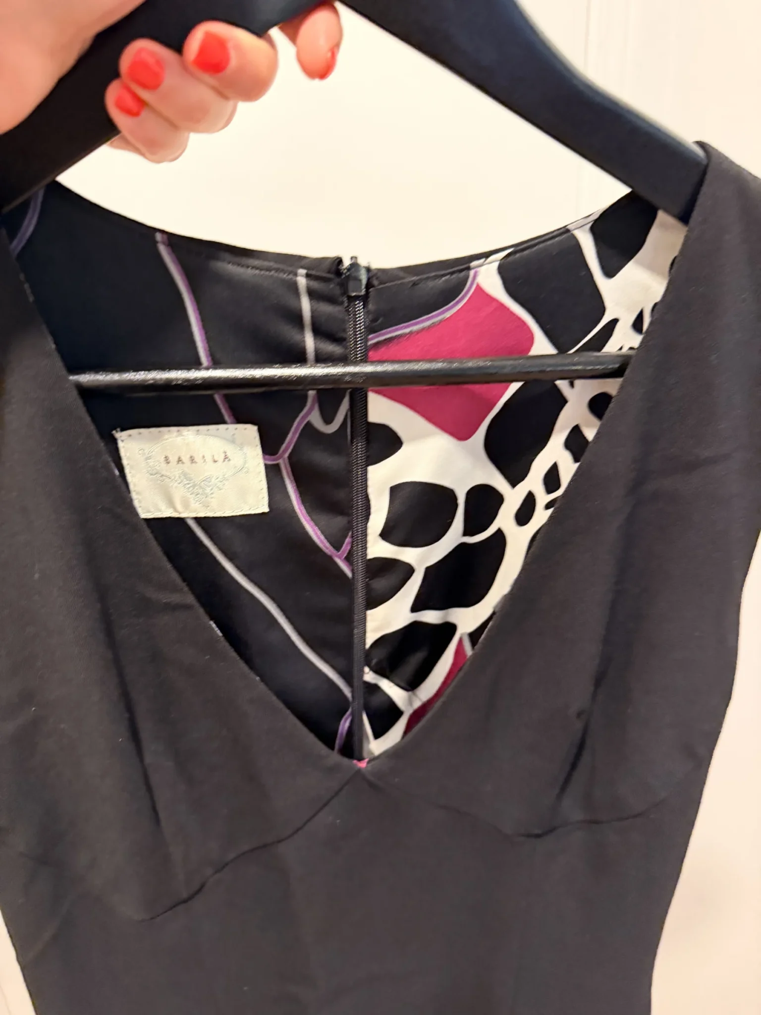 Image for Petite robe noire Barilà doublée soie - XS