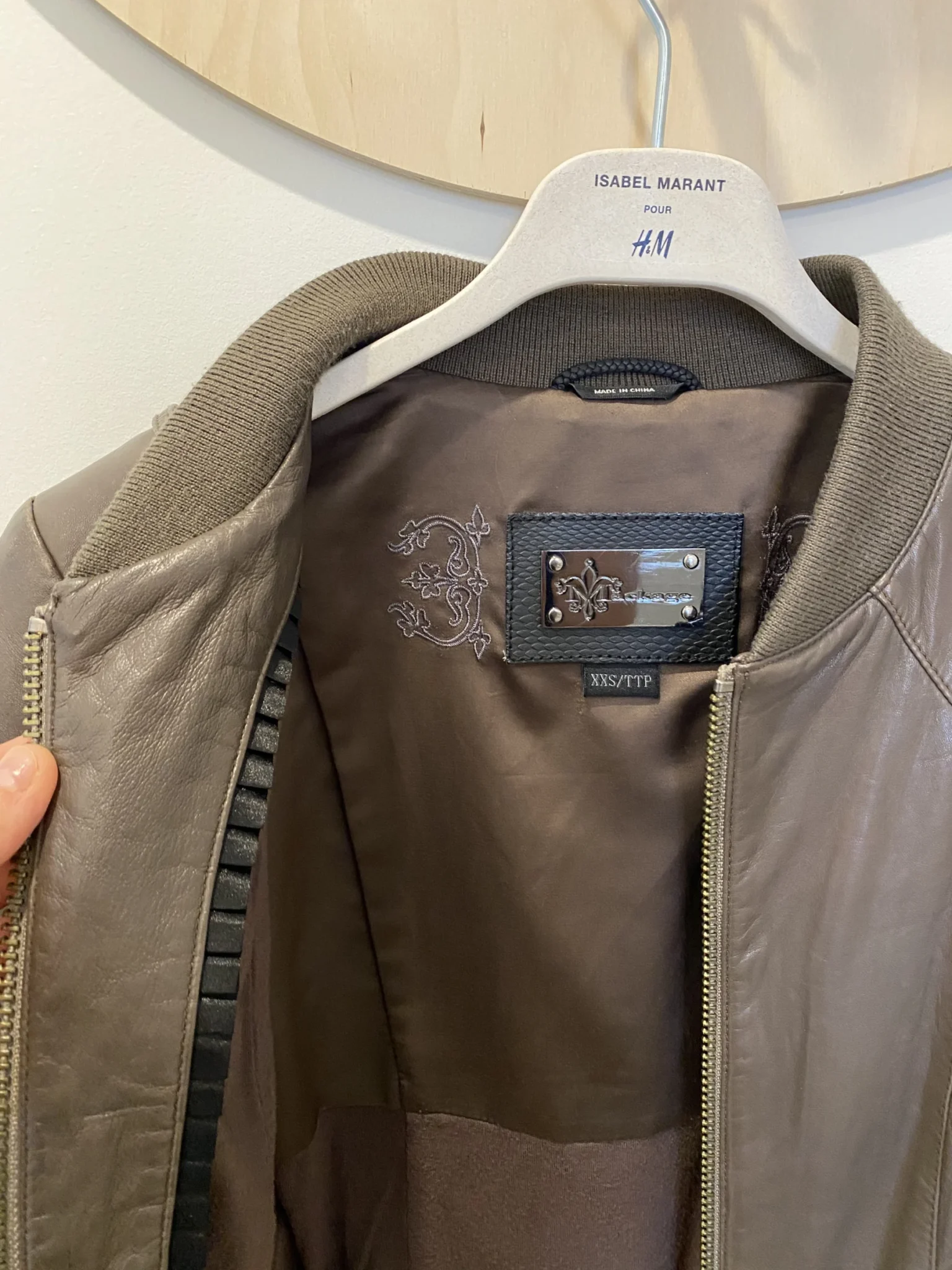 Image for Mackage taupe leather jacket - XXS