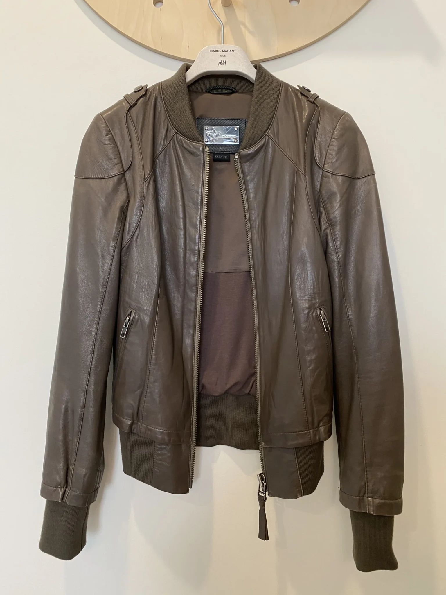 Image for Mackage taupe leather jacket - XXS
