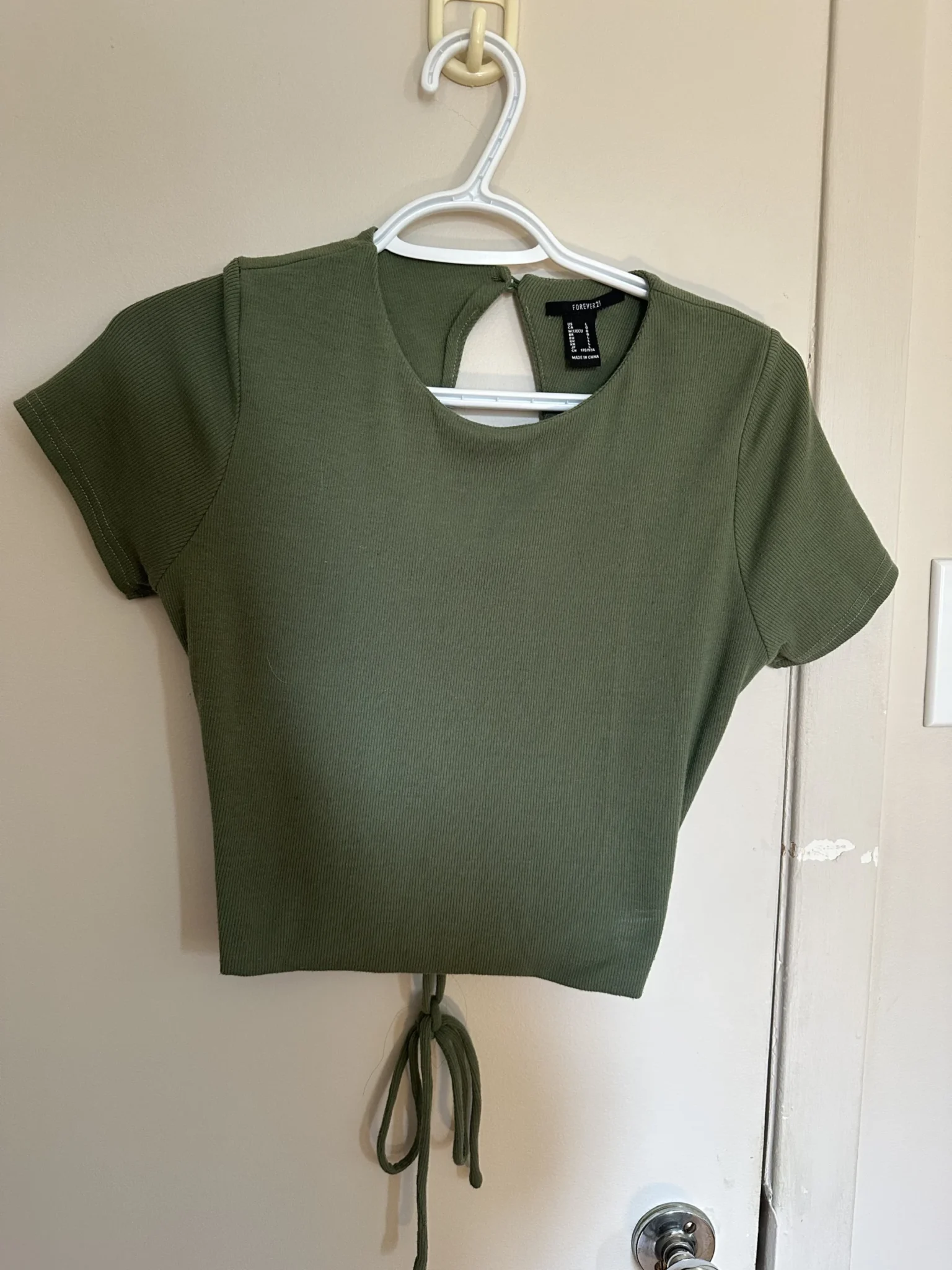 Featured image for Open-back crop top