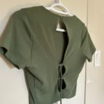 Thumbnail for Open-back crop top