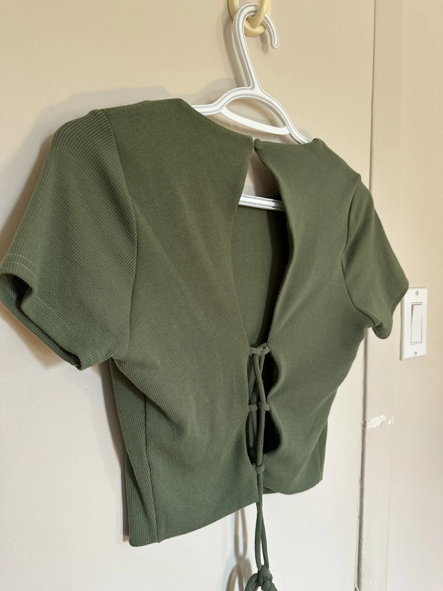Image for Open-back crop top