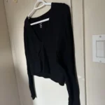 Thumbnail for Fitted jumper with a V-neck