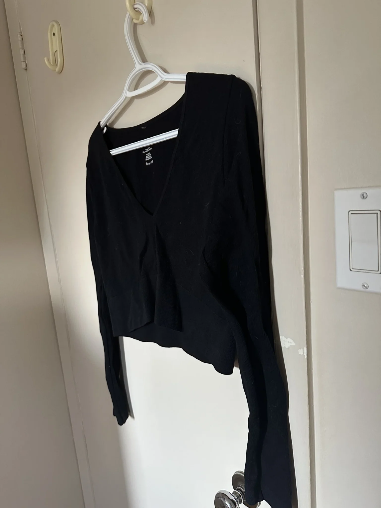 Image for Fitted jumper with a V-neck
