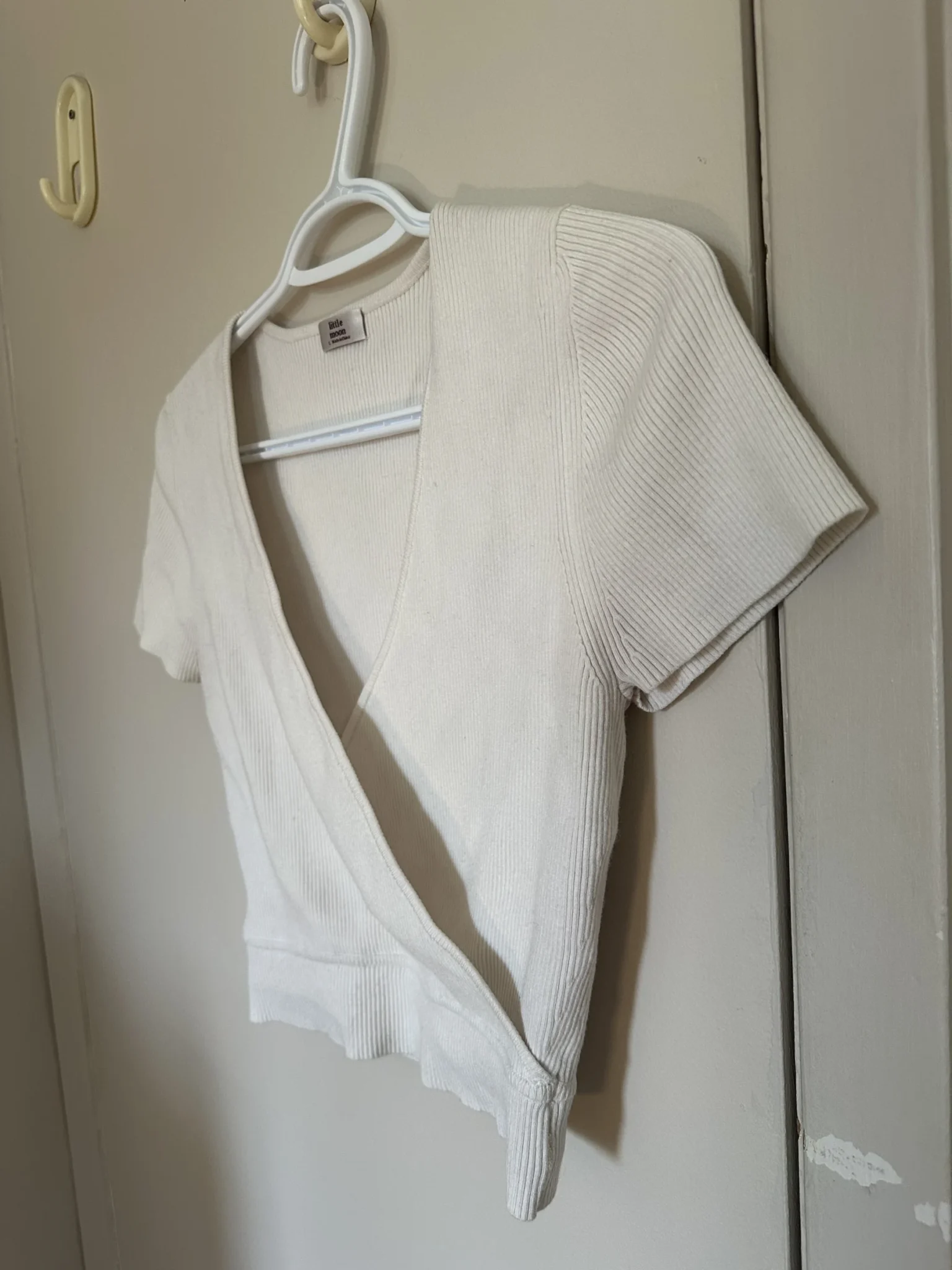 Image for Crop-length wrap-round jumper