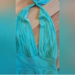 Thumbnail for A stunning turquoise evening dress