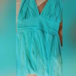 Thumbnail for A stunning turquoise evening dress