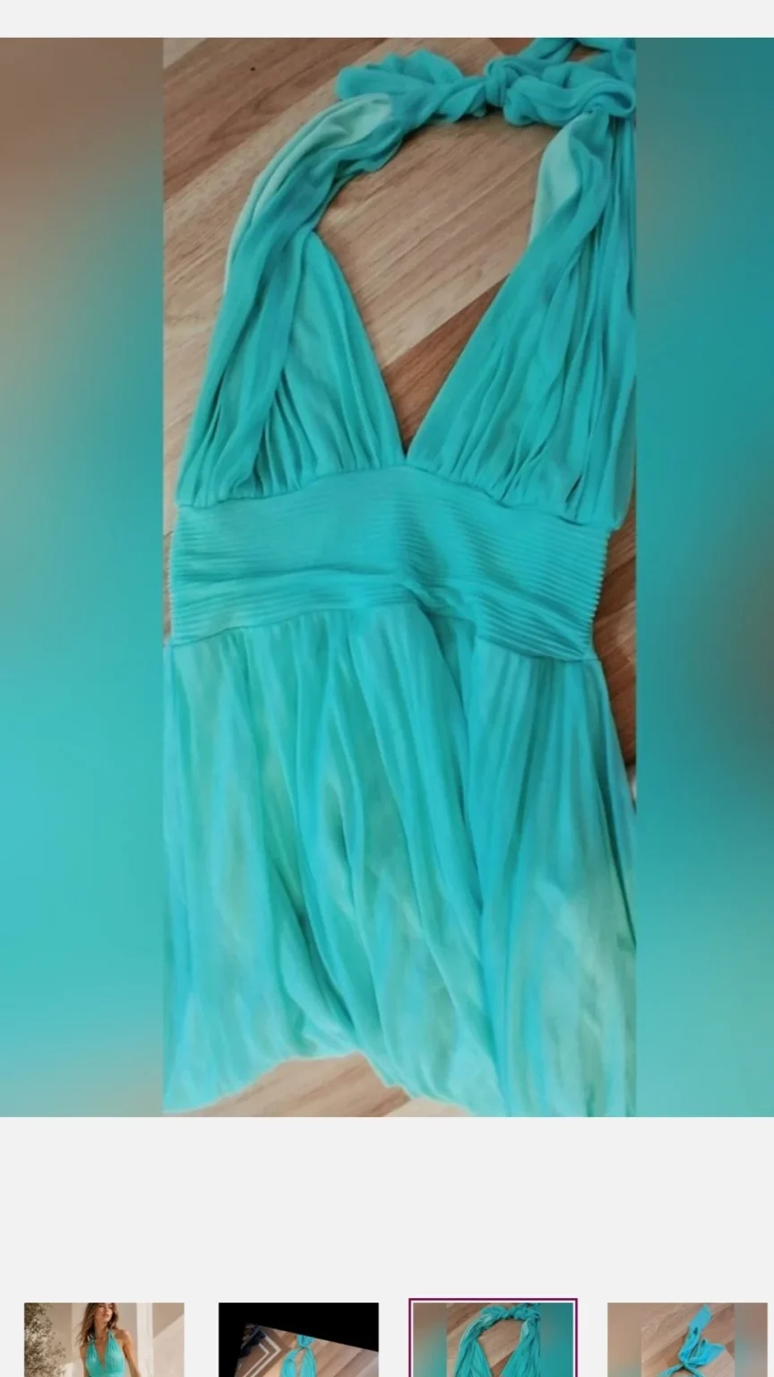 Image for A stunning turquoise evening dress