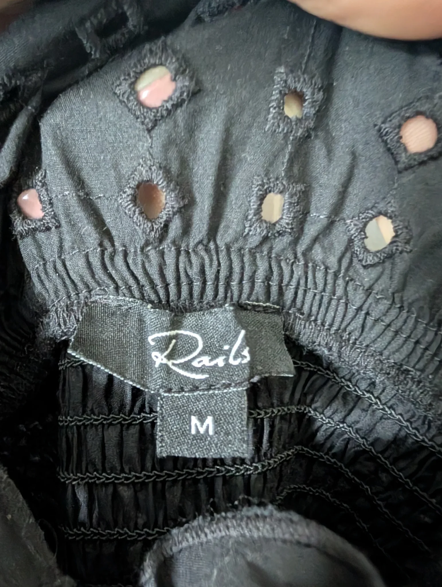 Image for Rails medium-length black dress