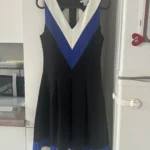 Thumbnail for H&M dress, size 36, black, blue and white