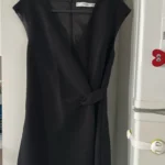 Thumbnail for Black Mango wrap-style dress, size S