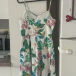 Thumbnail for Colourful Naf Naf dress, size 36, with a bow at the back