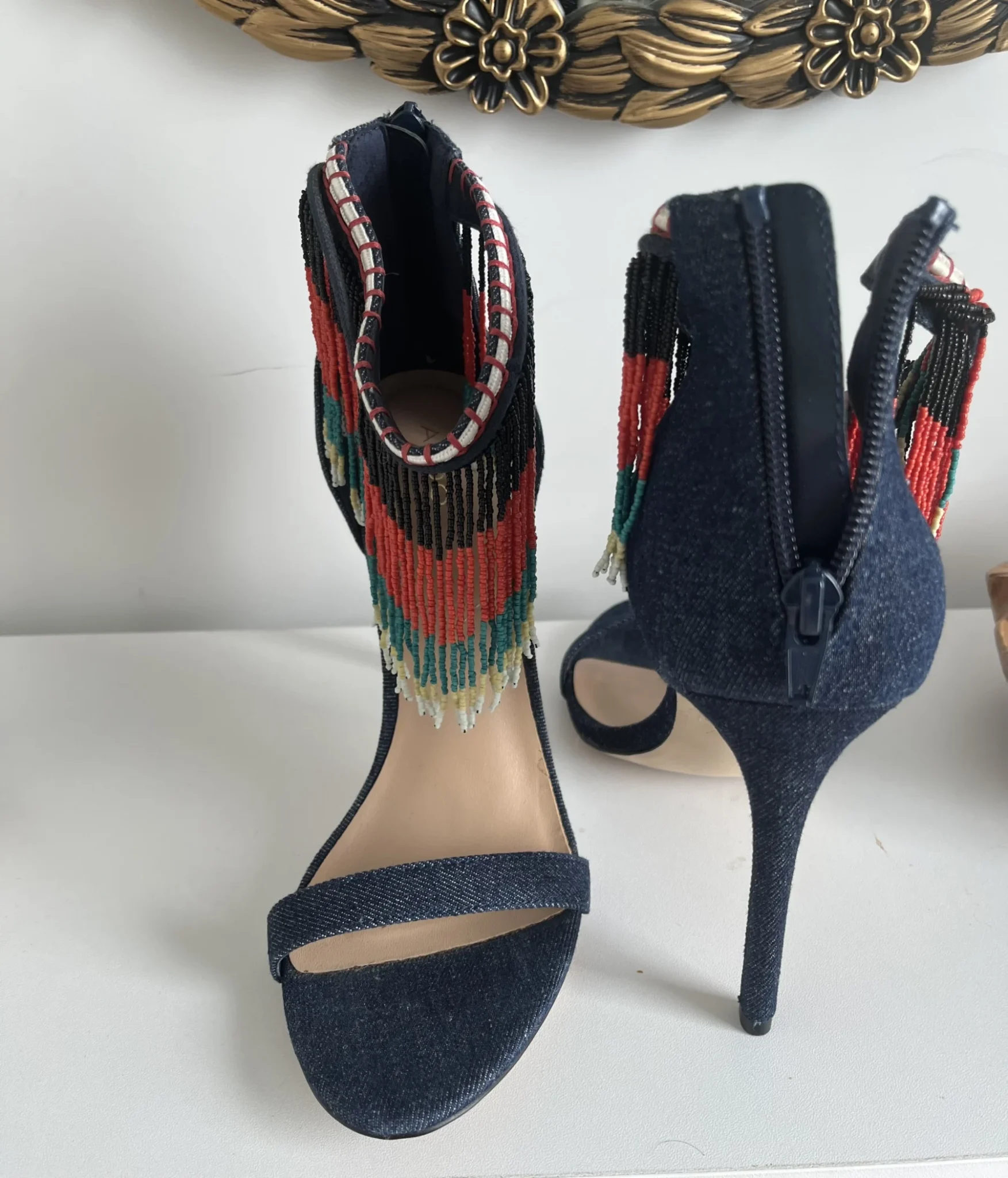 Image for Denim heels