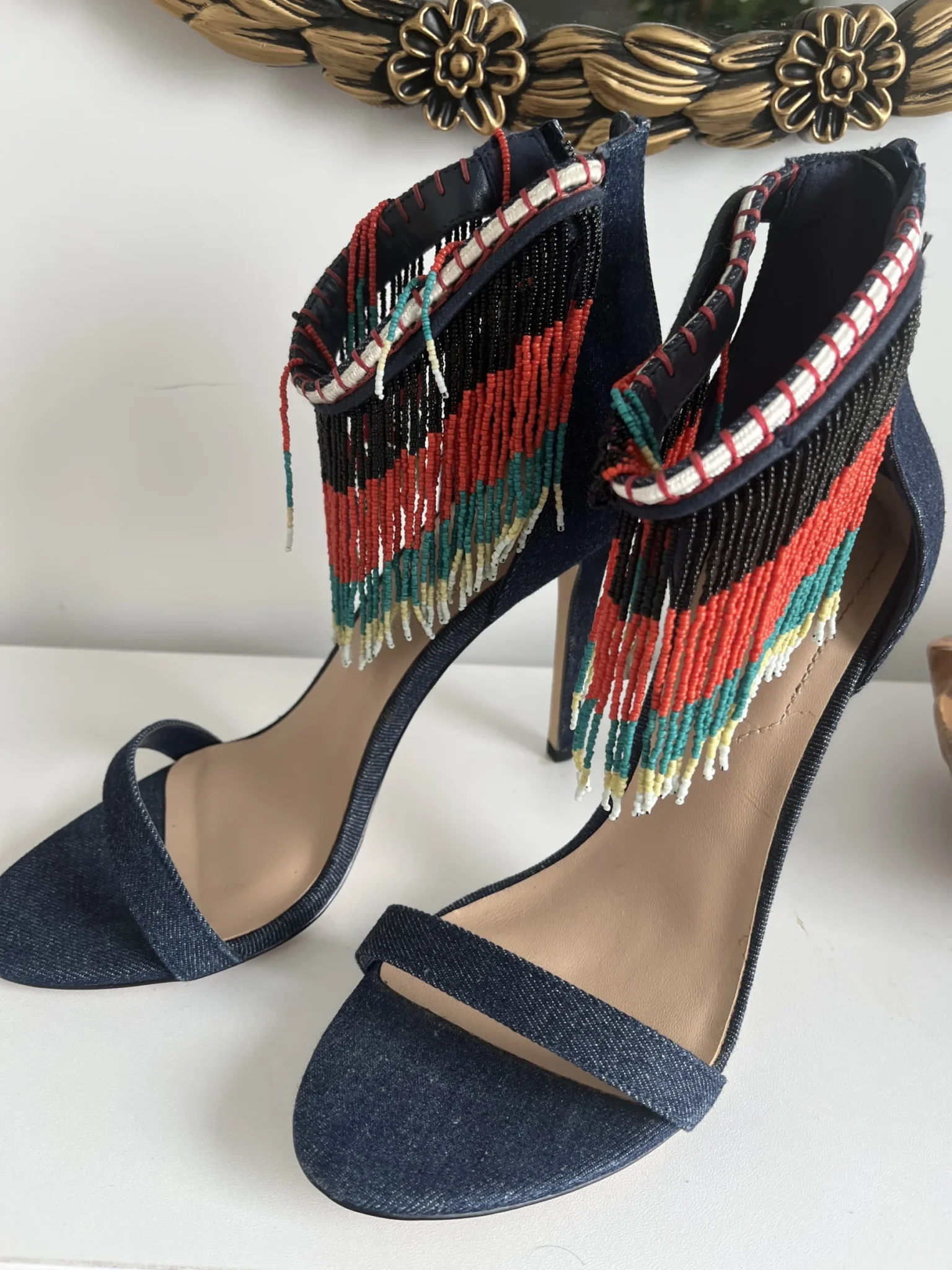 Image for Denim heels