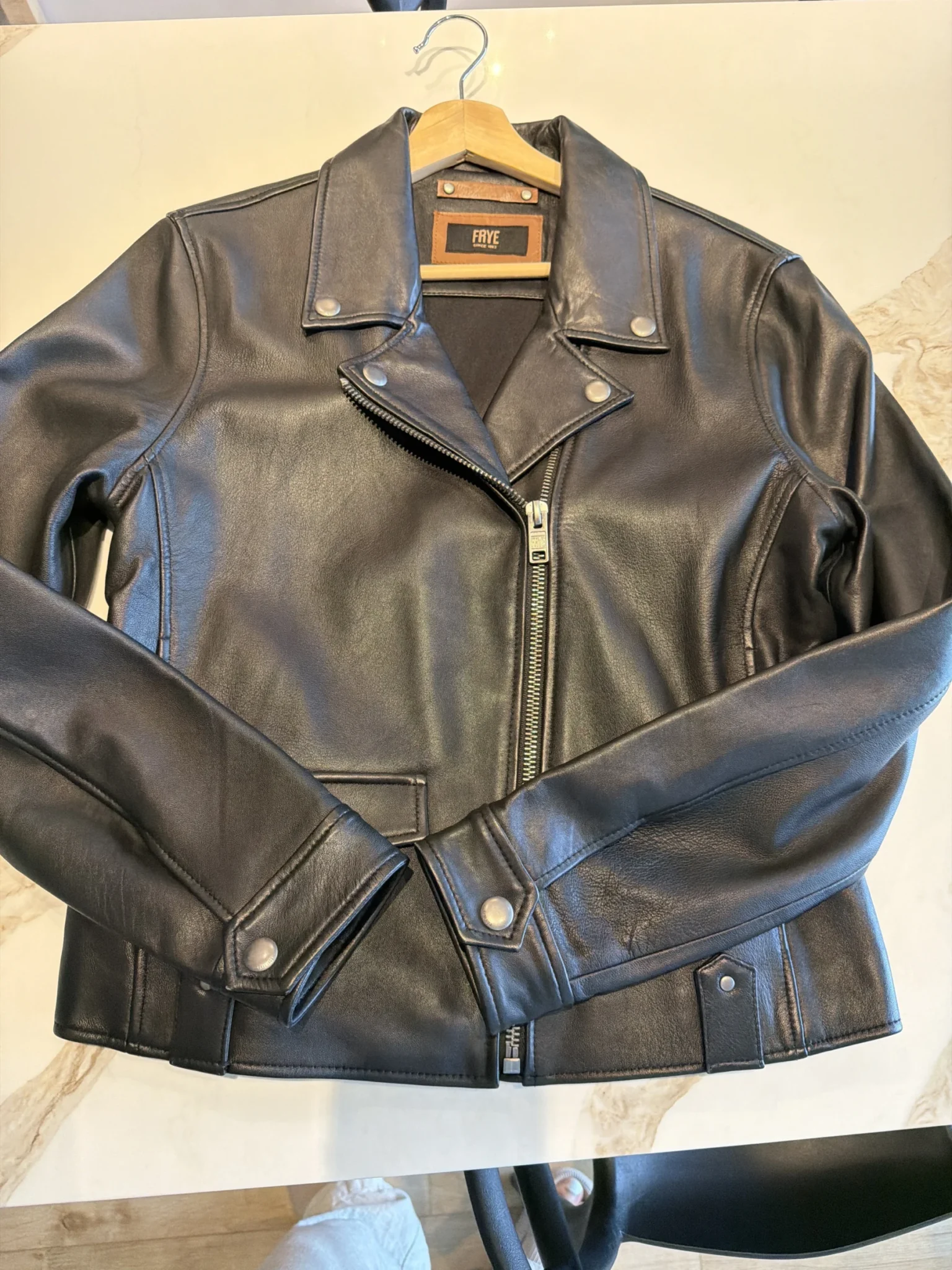 Featured image for Impeccable FRYE Leather Jacket