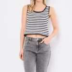 Thumbnail for 🌷Striped crop top - Suncoo