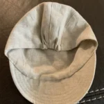 Thumbnail for Ecru/linen baby caribou cap, size L