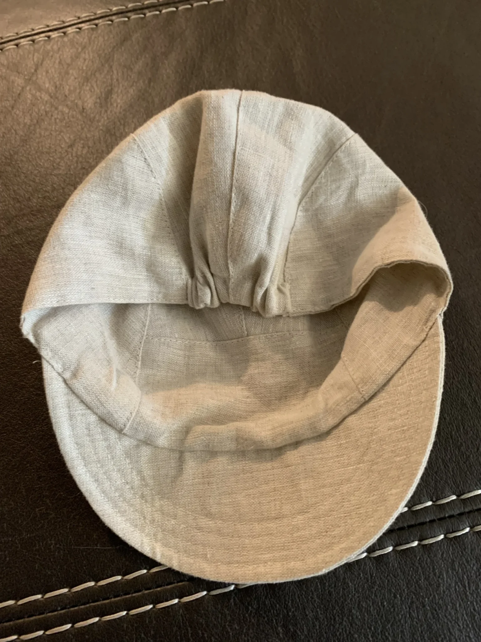 Image for Ecru/linen baby caribou cap, size L