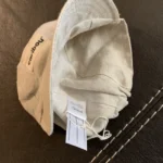 Thumbnail for Ecru/linen baby caribou cap, size L