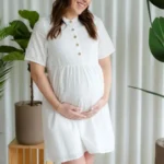 Thumbnail for Robe BIANCA - broderie blanche