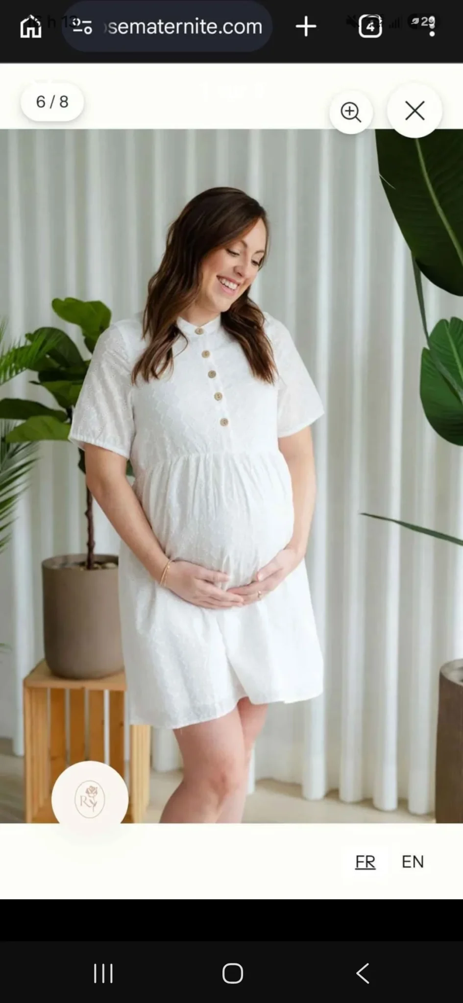 Image for Robe BIANCA - broderie blanche