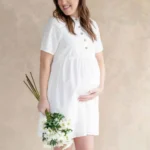 Thumbnail for Robe BIANCA - broderie blanche