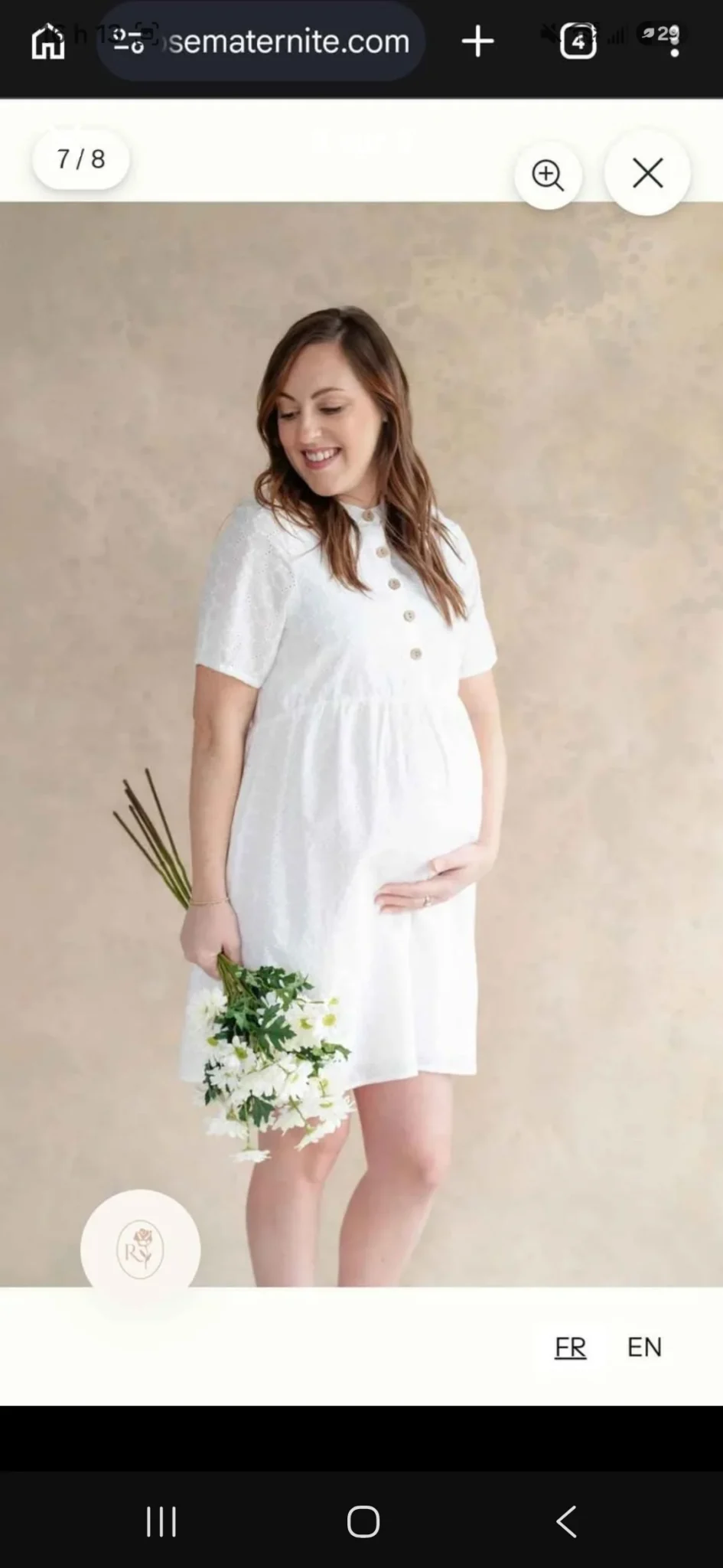 Image for Robe BIANCA - broderie blanche