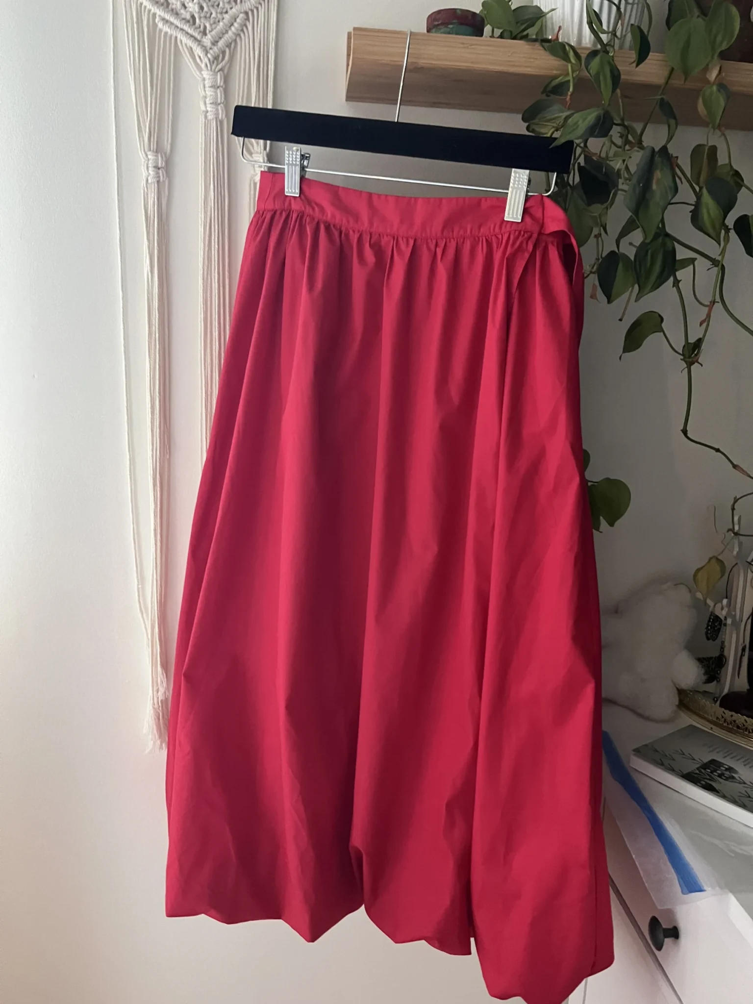 Featured image for Red bubble-hem skirt