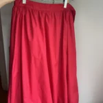 Thumbnail for Red bubble-hem skirt
